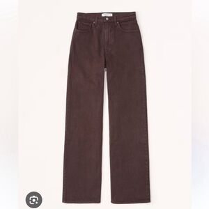 NWOT !! Abercrombie The 90s Relaxed Jean High Rise size 24 Short